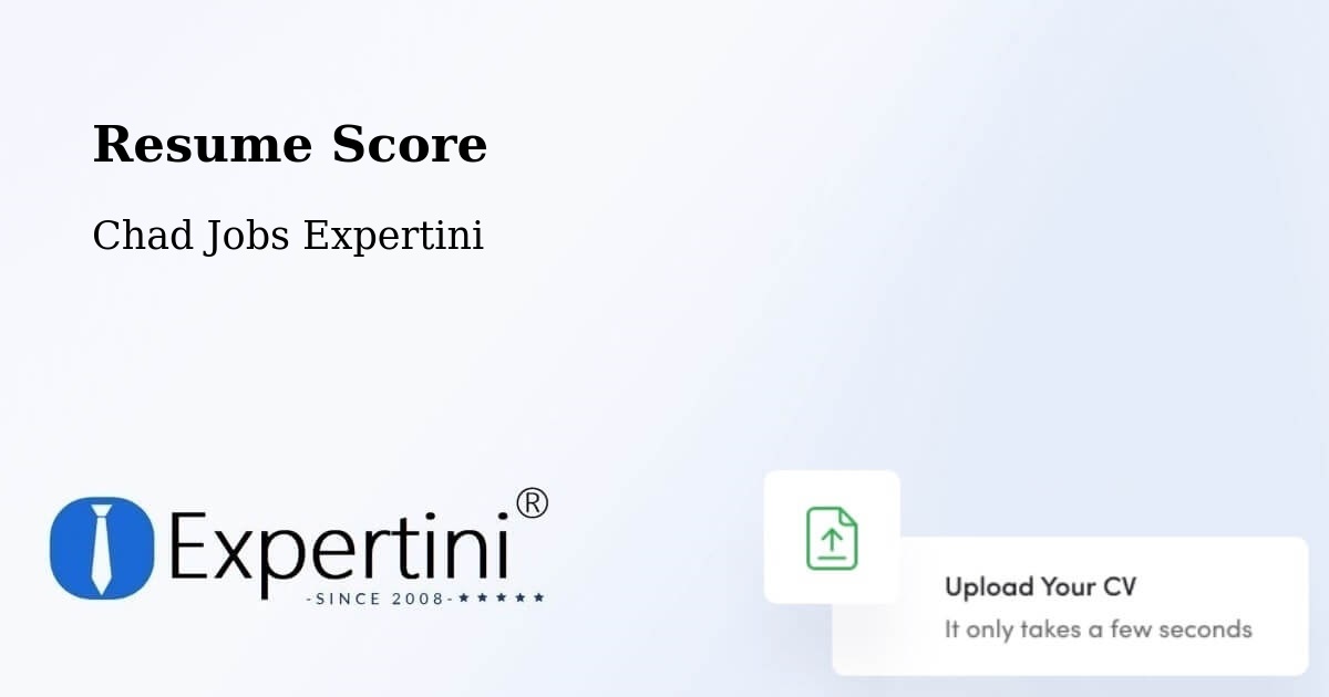 Resume Score & Job Description Match Tool – Béré - Chad Jobs Expertini
